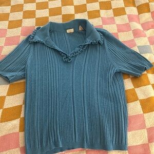 Levi’s blue sweater. Size large